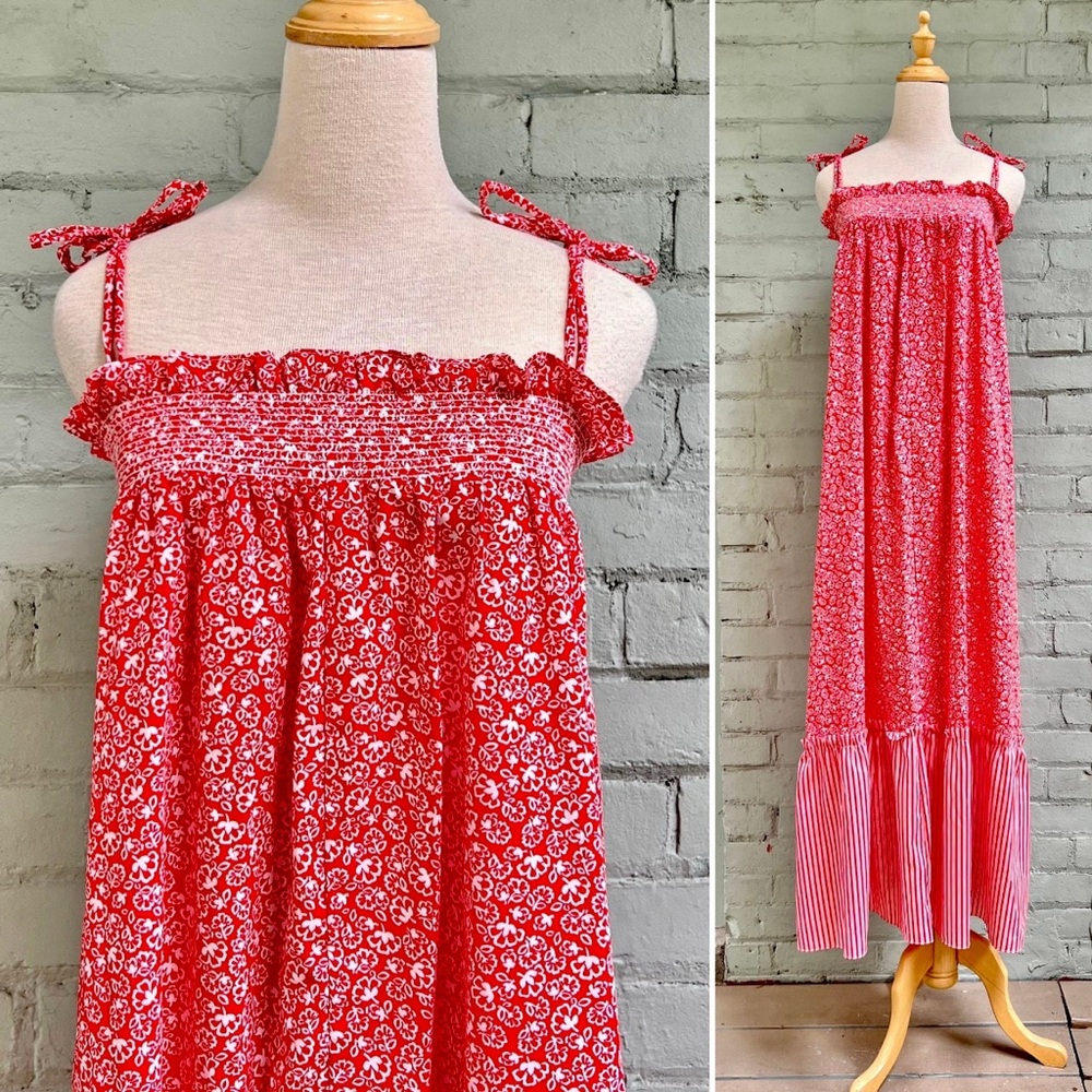Incredible Vintage Prairie Maxi Dress